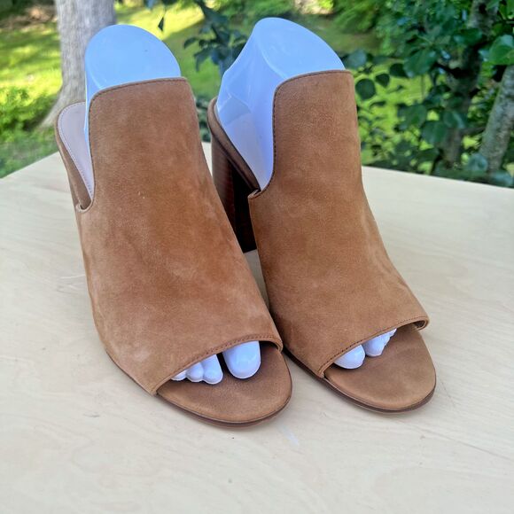 Aldo Legossa Brown Suede Leather Open Toe Mule Size US: 11 - EU: 42.5 - Picture 2 of 13